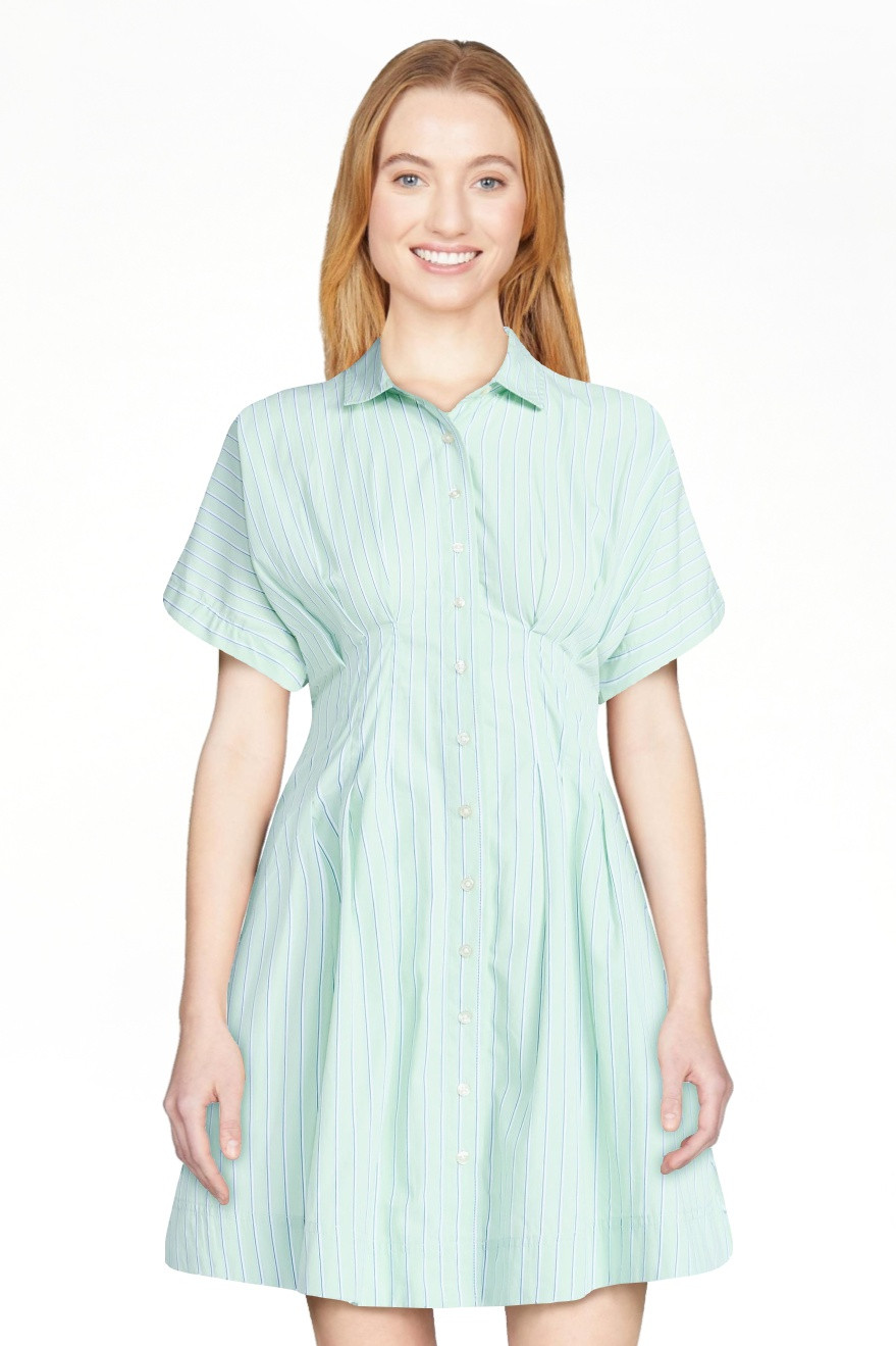 Free Assembly Women's Short Sleeve Corset Mini Dress, Sizes XS-XXL | Walmart (US)