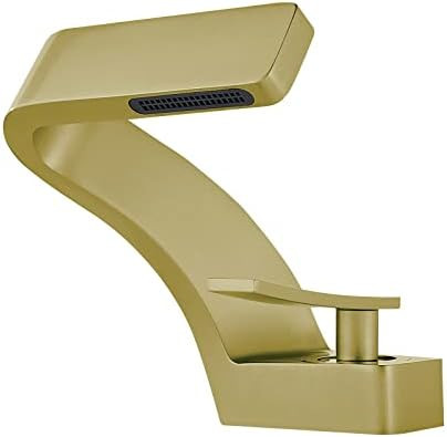 becola Single Hole Bathroom Sink Faucet, Single Handle Hot and Cold Water Mixer Tap, Lavatory Van... | Amazon (US)