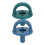 Itzy Ritzy Sweetie Soother Pacifier Set of 2 - Silicone Newborn Pacifiers with Collapsible Handle &  | Amazon (US)
