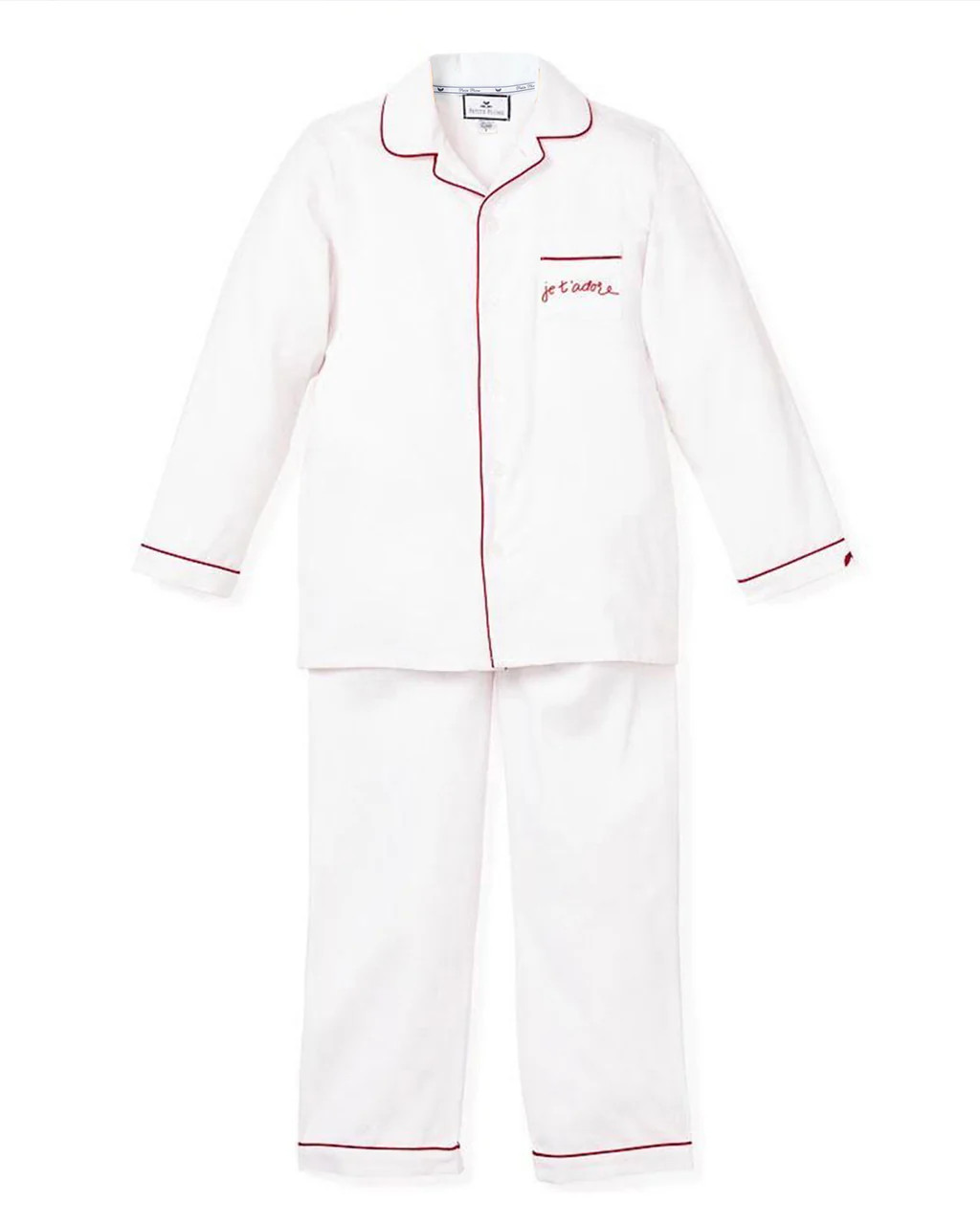 Maisonette Exclusive Je t'adore Children's Valentines Pajama Set | Petite Plume