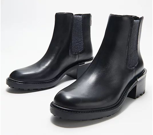 Vince Camuto Leather or Suede Chelsea Boots - Kelivena | QVC