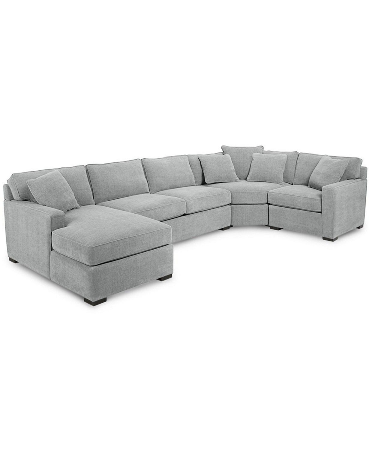 Furniture Radley 4-Piece Fabric Chaise Sectional Sofa, Created for Macy's & Reviews - Furniture -... | Macys (US)
