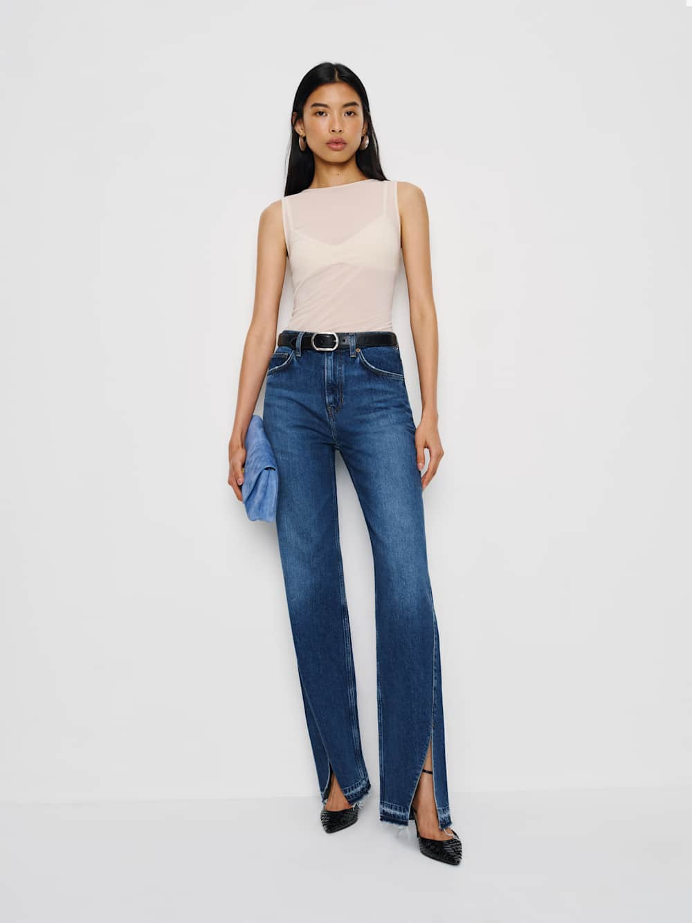 Val 90s Mid Rise Straight Jeans | Reformation (Global)
