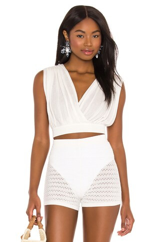 DEVON WINDSOR Roma Top in Off-White from Revolve.com | Revolve Clothing (Global)