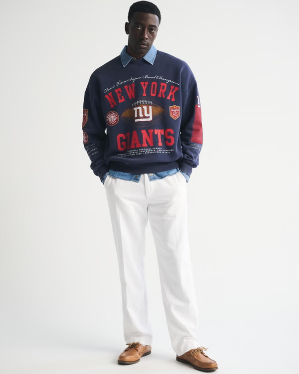 New York Giants Crew Sweatshirt | Abercrombie & Fitch (US)