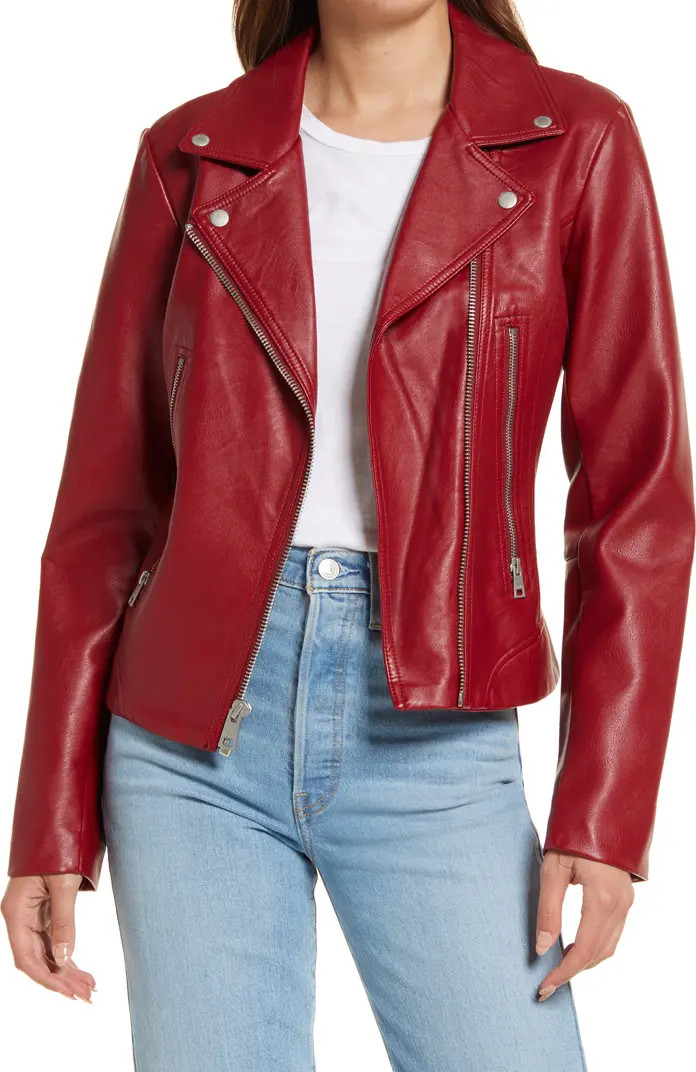 Faux Leather Moto Jacket | Nordstrom