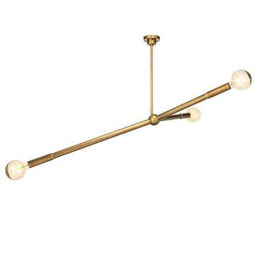 Regina Andrew Talon Industrial Loft Natural Brass Steel Sputnik Chandelier | Kathy Kuo Home