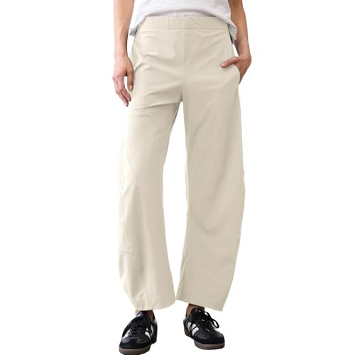 Songling Womens Barrel Pants Wide Leg High Waisted Ankle Business Work Pants Travel Casual Trouse... | Amazon (US)