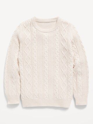 Cable-Knit Crew-Neck Sweater for Boys | Old Navy (US)