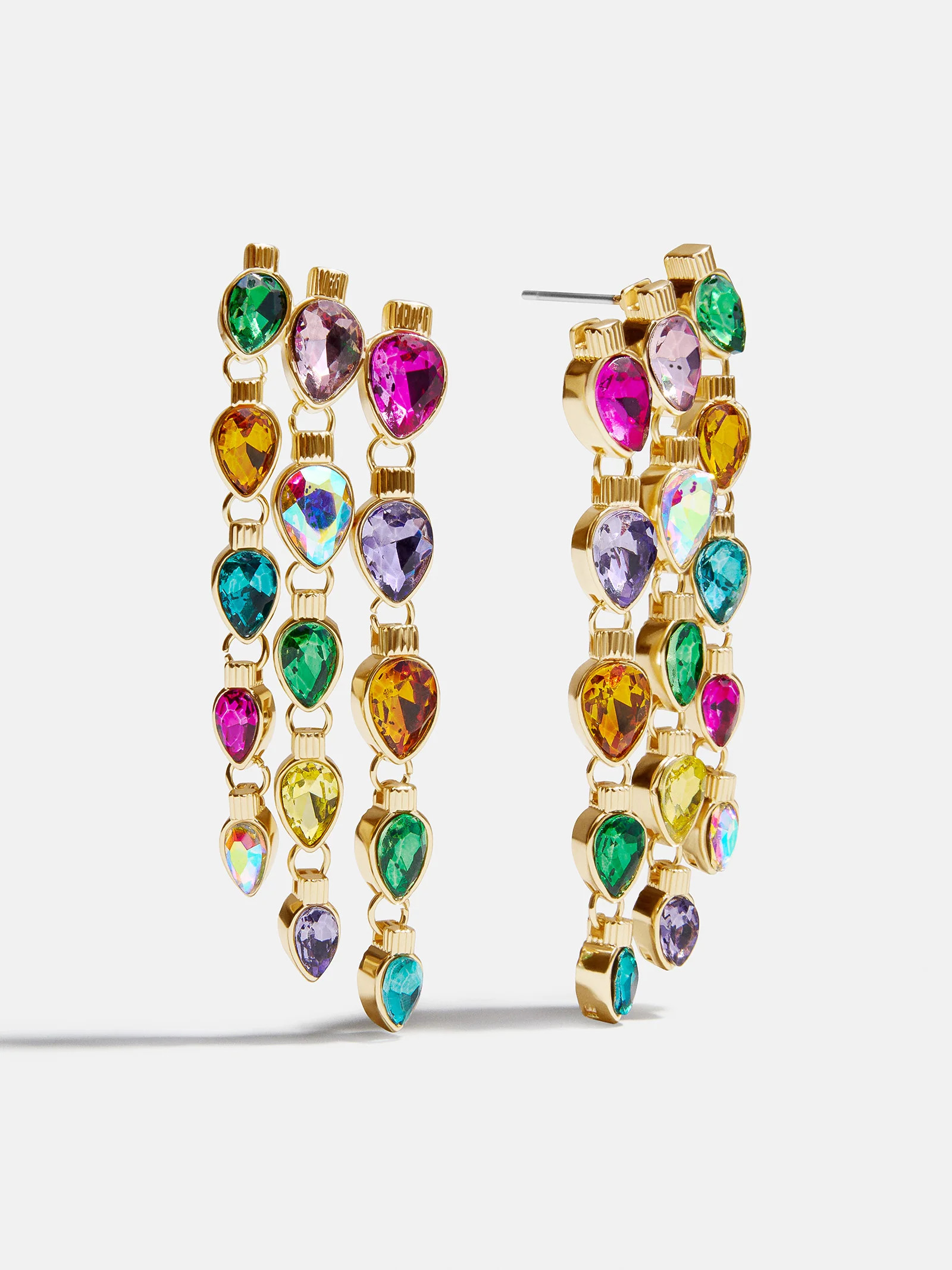 Jingle Lady Statement Earrings - Christmas Lights | BaubleBar