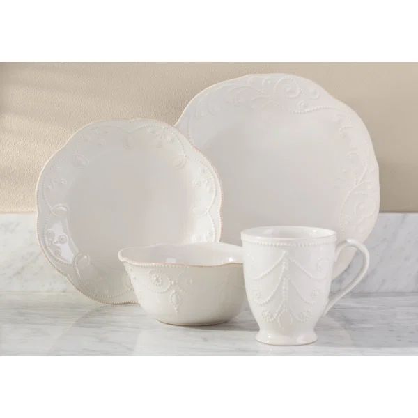 French Perle 4 Piece Place Setting, Service for 1 | Wayfair North America