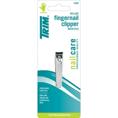 TRIM Nail Care Quality Steel Deluxe Fingernail Clipper with File | Walmart (US)