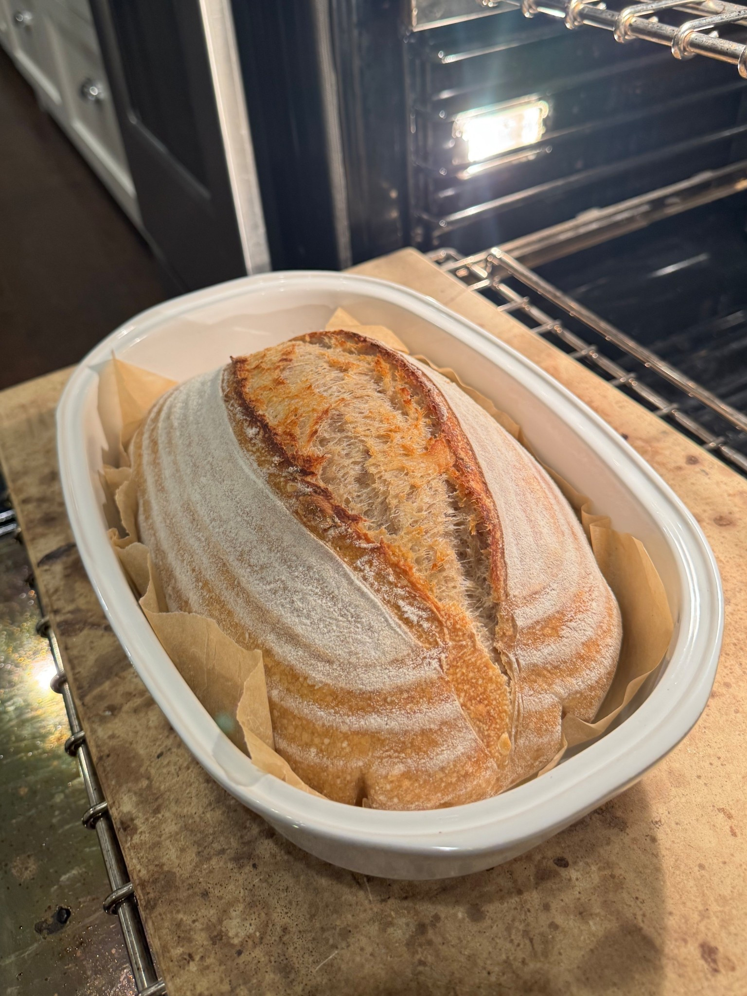 My oval bread baker.
