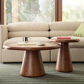 Emma Chamberlain Marble Nesting Coffee Tables (18"–32") | West Elm (US)