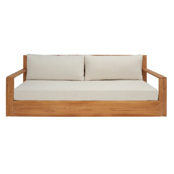 Azul 79.9'' Teak Outdoor Loveseat | Wayfair North America