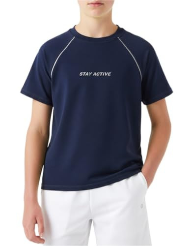 PATPAT Boys Athletic Shirts, Short Sleeve Performance Tee for Boy Girl Kids Youth, Ultra Lightweight & Quick Dry T-Shirt, Motion Navy, US10/M | Amazon (US)