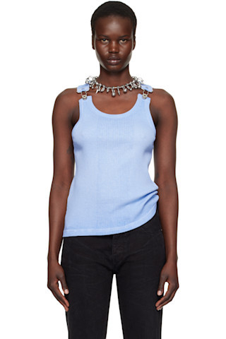 Blue 'The Straps' Tank Top | SSENSE