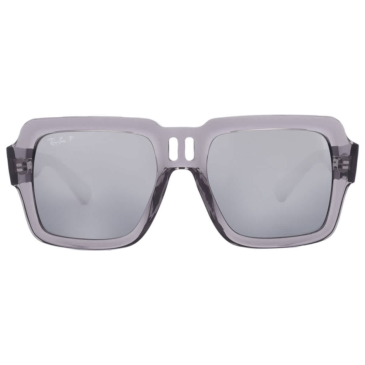 Ray Ban Magellan Bio Based Polarized Grey Mirror Gradient Square Unisex Sunglasses RB4408 672582 54 | Jomashop.com & JomaDeals.com