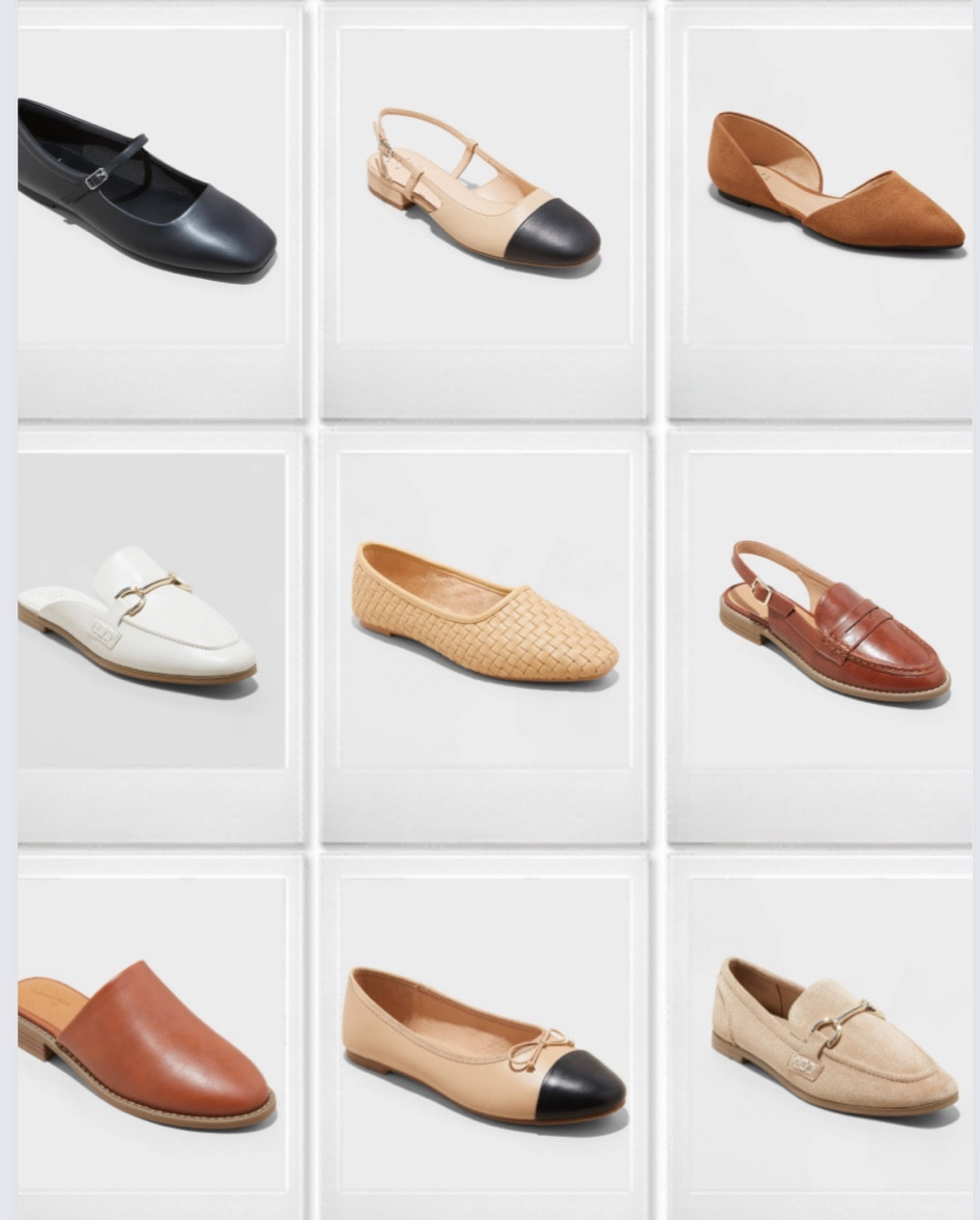 Target, target fashion, shoes, look for less, fall outfits, work shoes, back to school, black, white, neutral, suede, leather, ballerina flats, mules, sling back shoes, woven shoes, loafer flats, memory foam shoes

#LTKStyleTip #LTKBacktoSchool #LTKShoeCrush