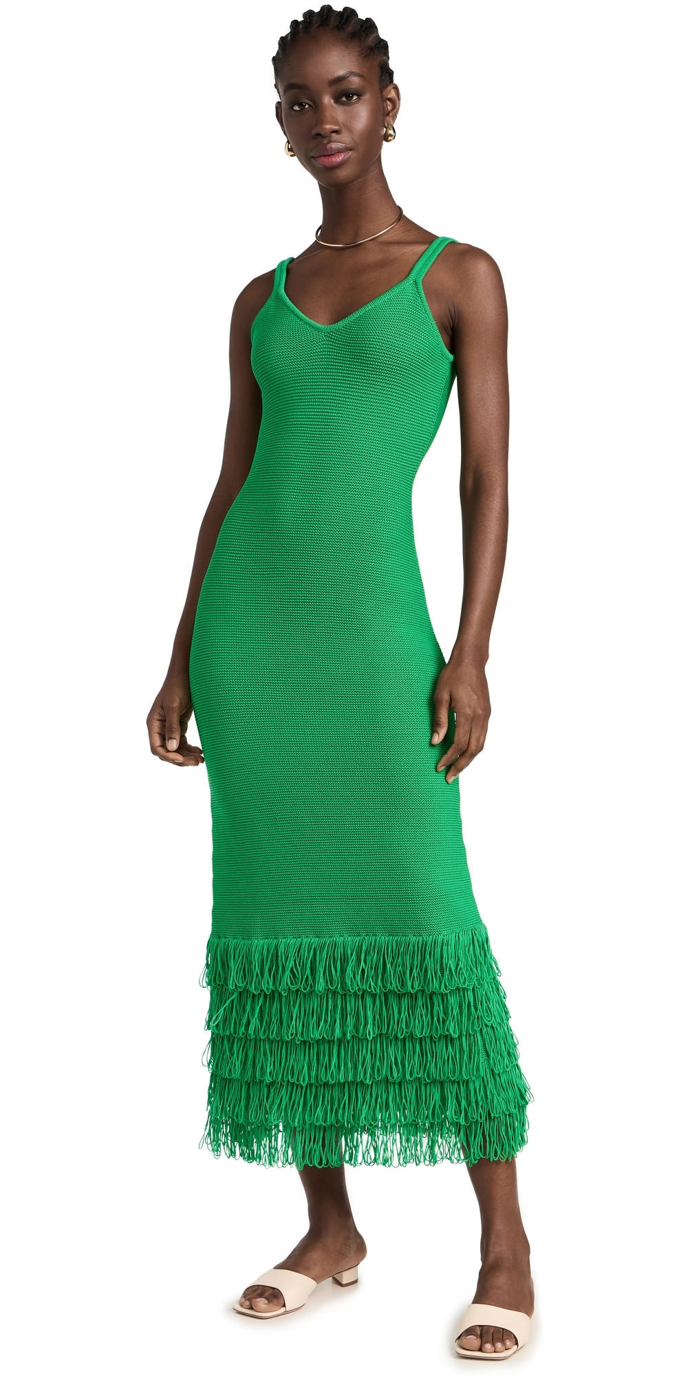 AMUR Decker Fringe Midi Dress | Shopbop | Shopbop