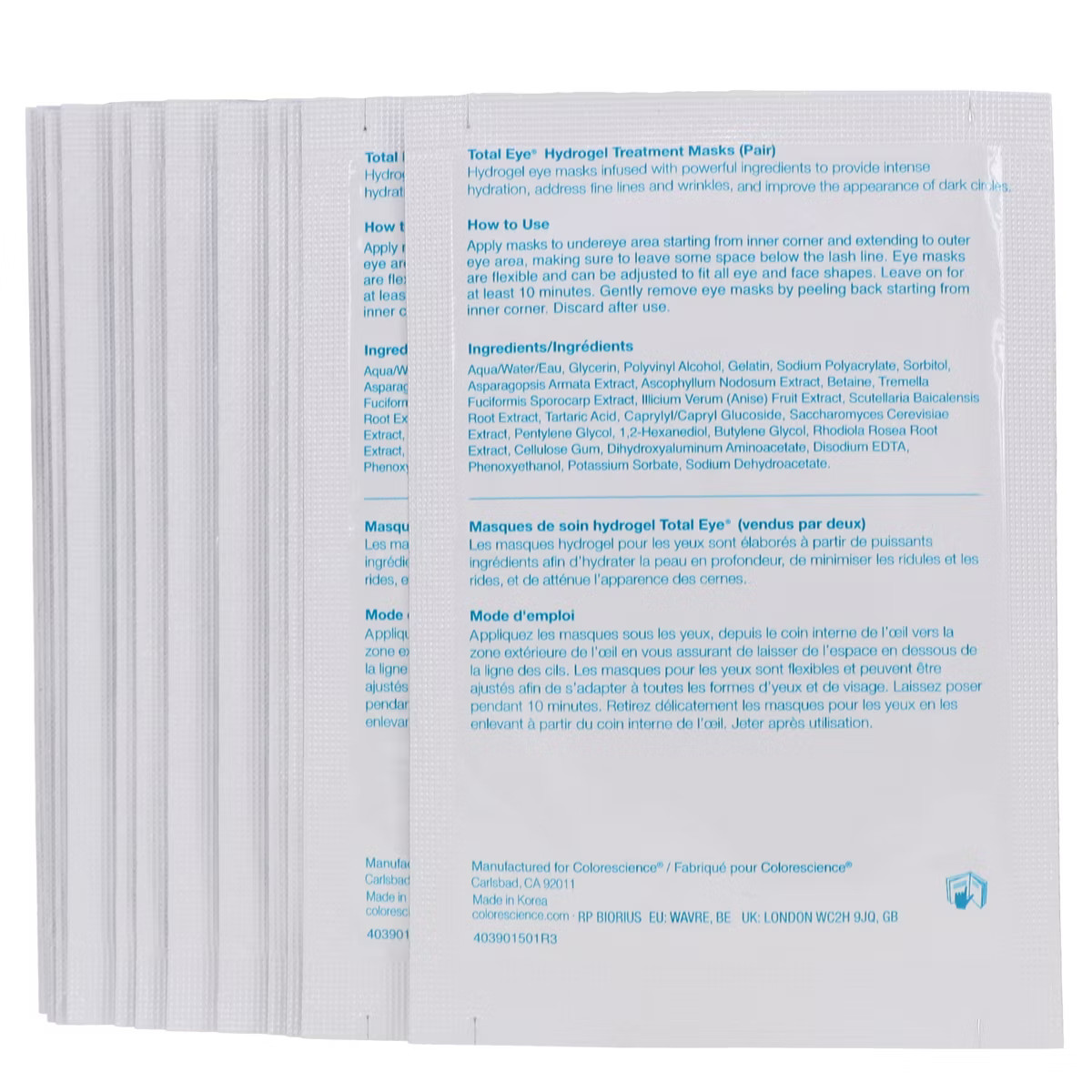 Colorescience Total Eye Hydrogel Treatment Masks 12 Count | Target