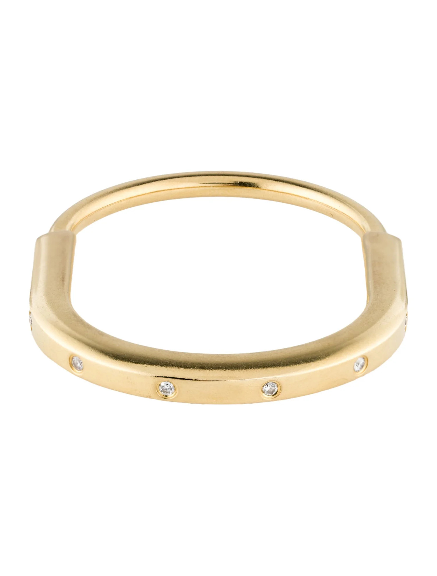 18K Diamond Lock Bangle | The RealReal