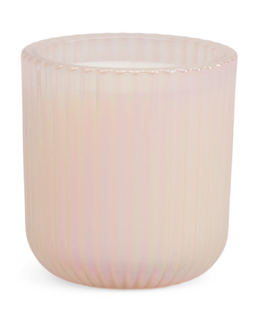8oz Ribbed Glass Candle In Floral Box | TJ Maxx