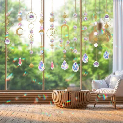 200 pcs DIY Sun Catchers Making Kits Craft for Adults Crystal Suncatchers Supplies Stained Glass Window | Wayfair North America