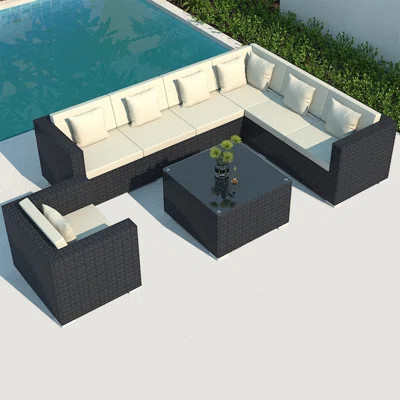 Nadilynn 7 - Person Outdoor Seating Group with Cushions | Wayfair North America