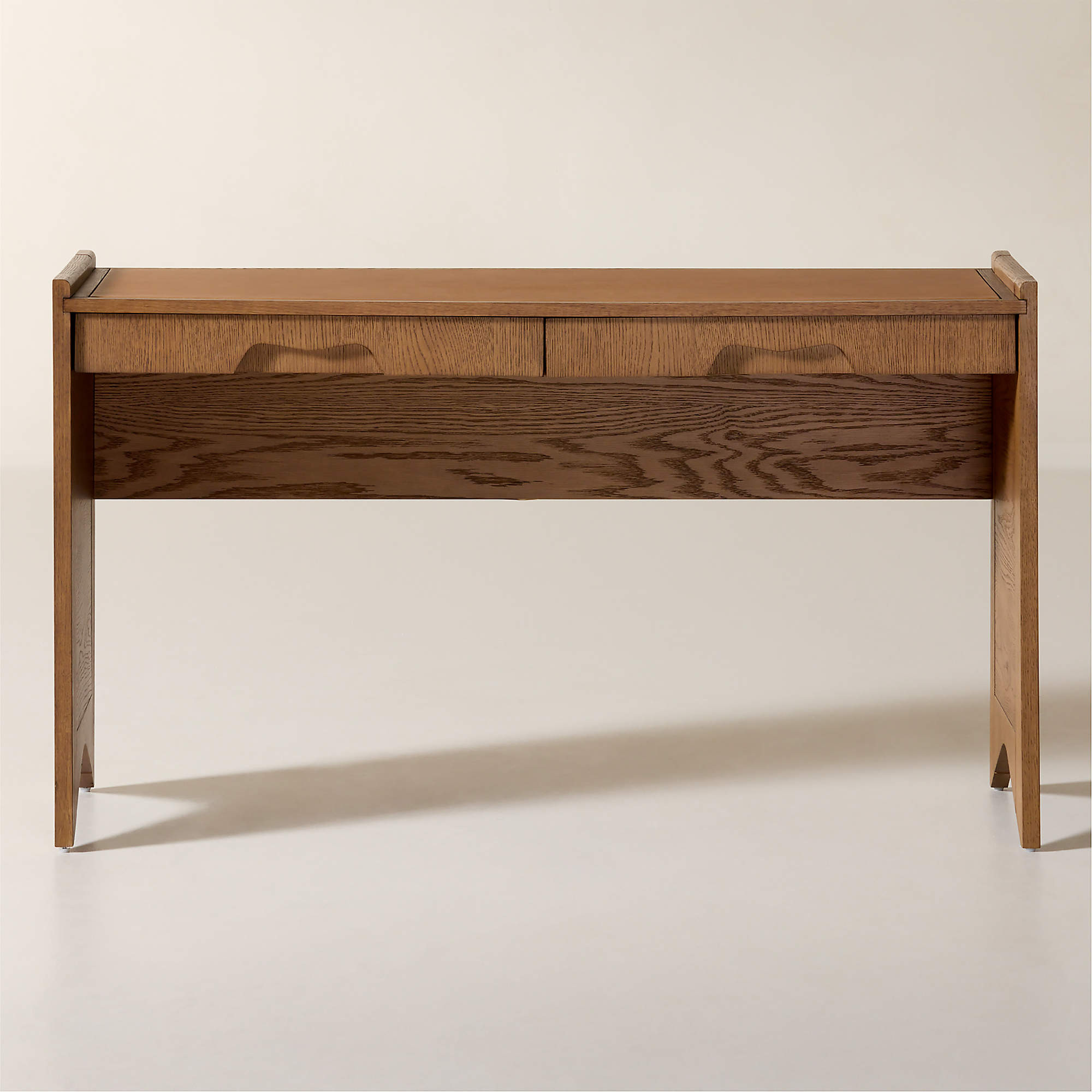 Canyon 51" Oak Wood Storage Desk | CB2 | CB2
