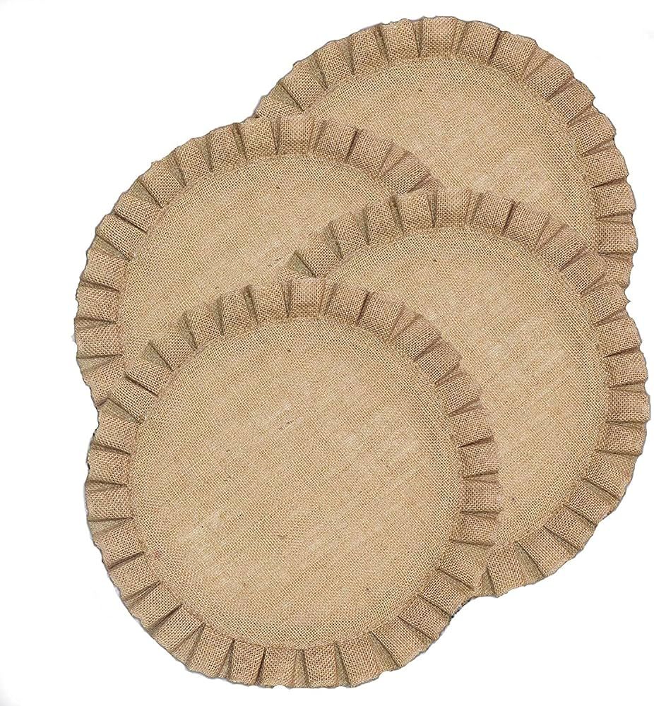 Handmade Round Table Placemats - Vintage Mats for Parties, Dining Table, Coasters - Decorative Pl... | Amazon (US)