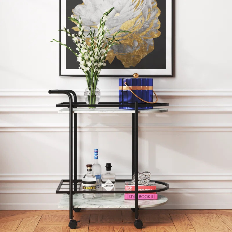 Peebles Metal Bar Cart | Wayfair North America