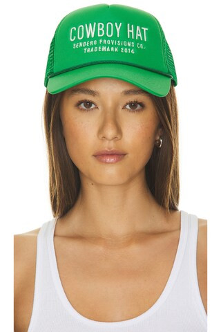 Cowboy Hat in Green | Revolve Clothing (Global)