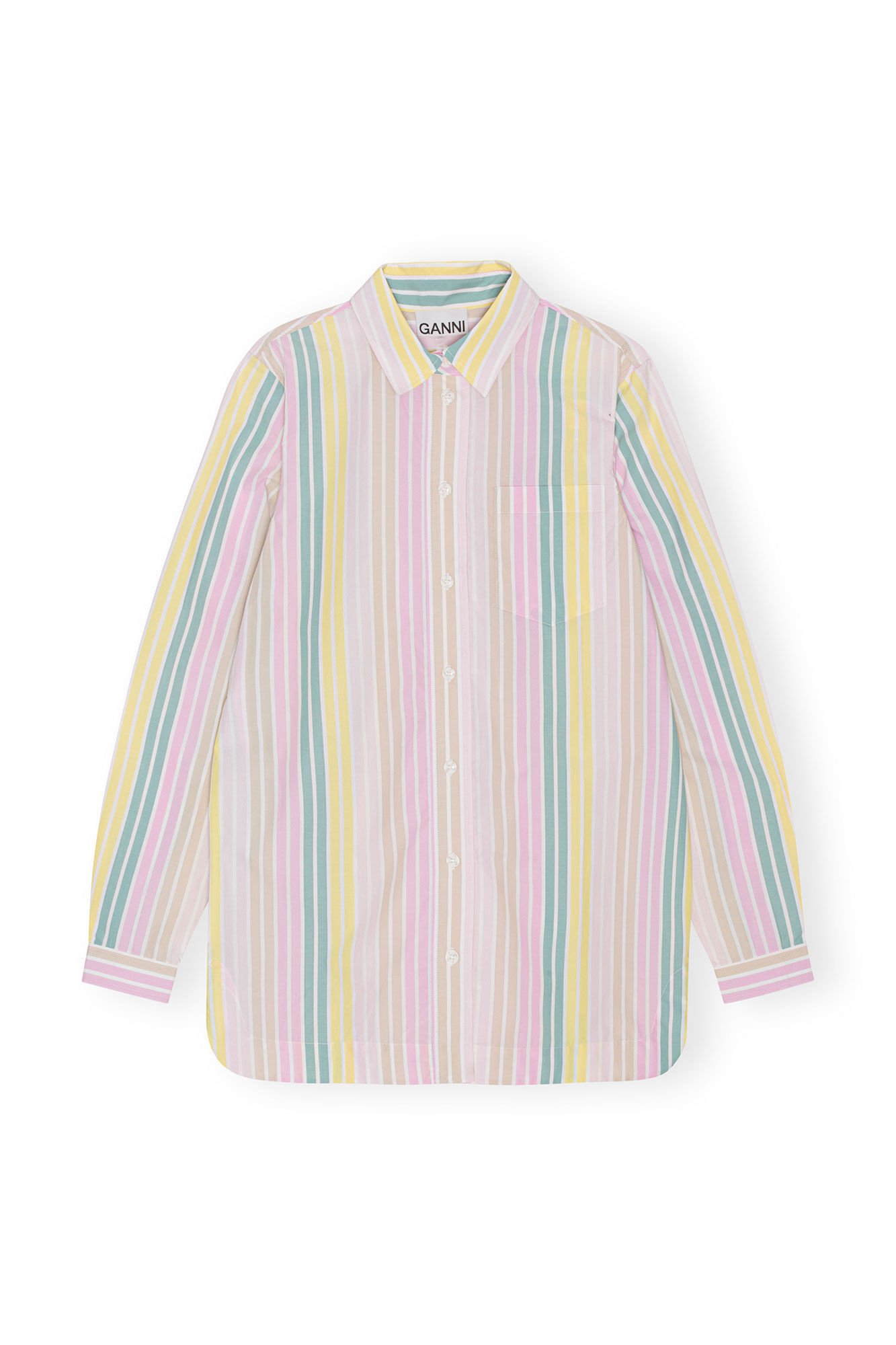 Stripe Cotton Shirt | Ganni