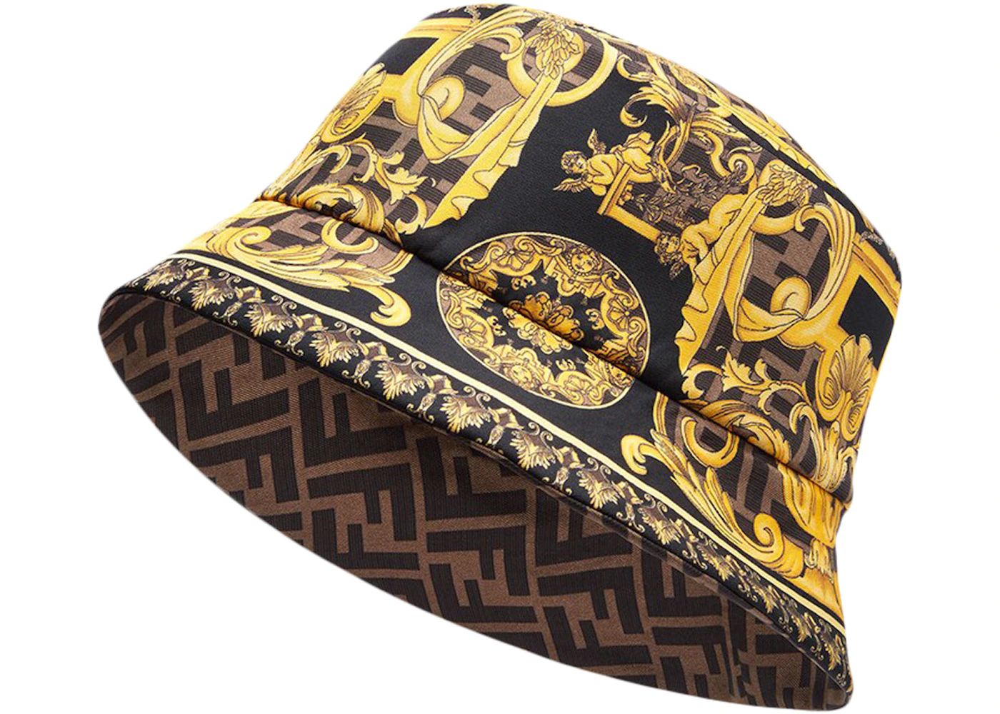 Fendi Fendace Reversible Bucket HatBlack/Multicolor | StockX