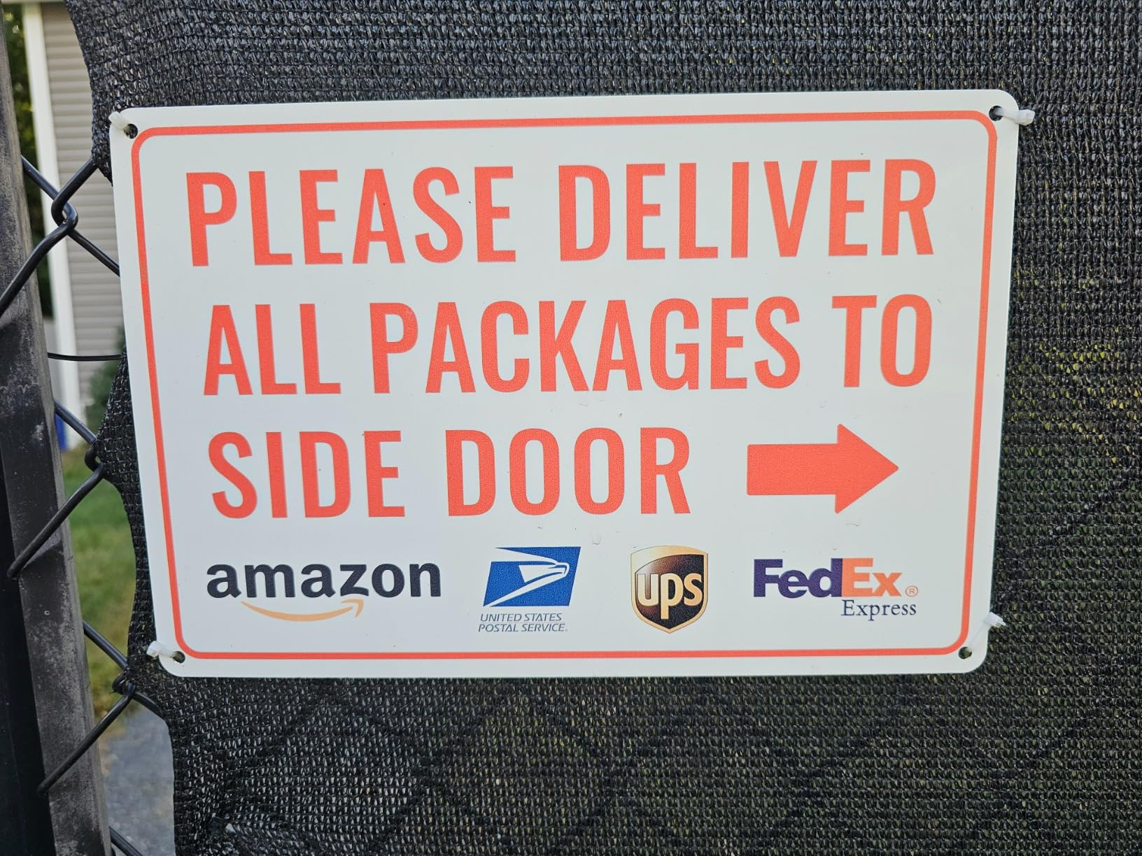 Bestylez Please Place Packages in Box Delivery Sign for Outdoor Use 12 x 8 Inch (025) | Amazon (US)