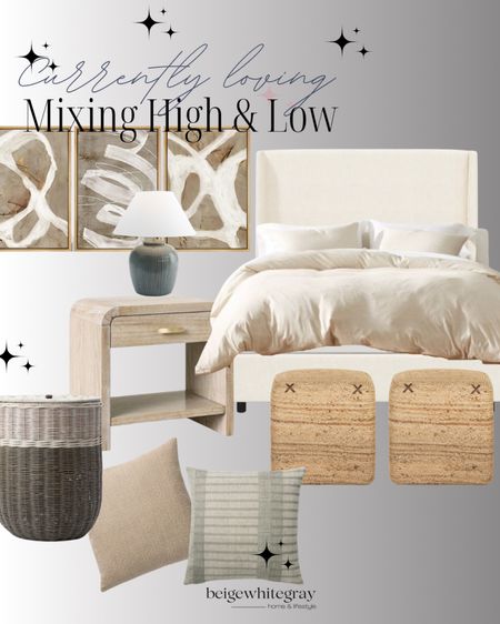 Mixing high and low furniture and home decor to create a bedroom that’s uniquely you 

#LTKstyletip #LTKsalealert #LTKhome