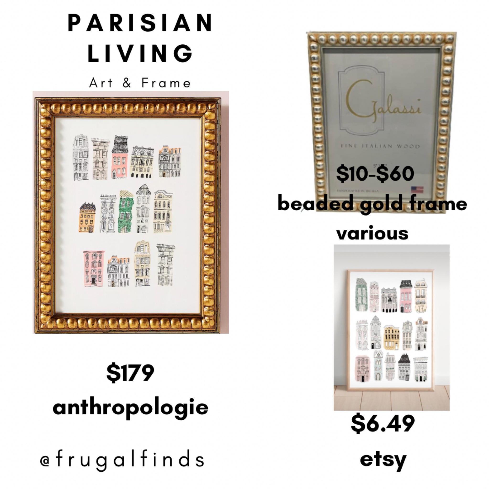 I saw this on the Anthro app and fell in LOVE with it, but not with the price. I will pay up for art but a quick search on Etsy found this similar digital download for $6.49! It’s just as cute! I’ve linked a bunch of beaded gold frames at various price points, all of which are a fraction of the cost of the Anthro version. Home decor is my vice and when I can find deals, my whole life is made!

#LTKhome #LTKFind #LTKunder50