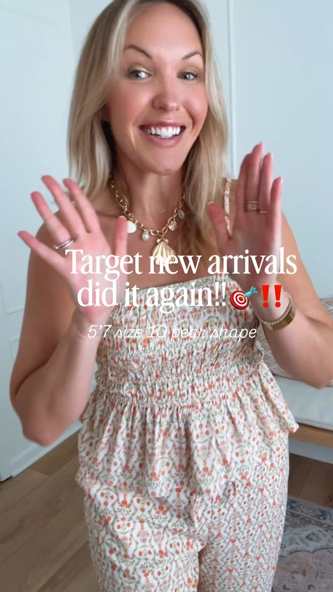 Summer outfits from Target! Wearing med in the tops and dresses, large in bottoms