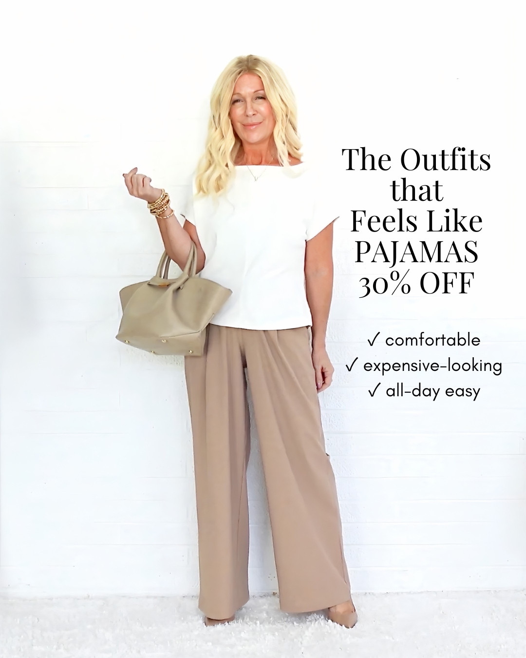 The outfit that FEELS like pajamas but looks expensive if 30% off! 

 #LTKOver40 #LTKSaleAlert #LTKPetite
