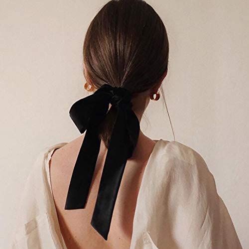 Handmade Black Velvet Hair Ties Hair Bows for Women Girls, Hair Band Gift, Baby Teen Girl Stuff, ... | Amazon (US)