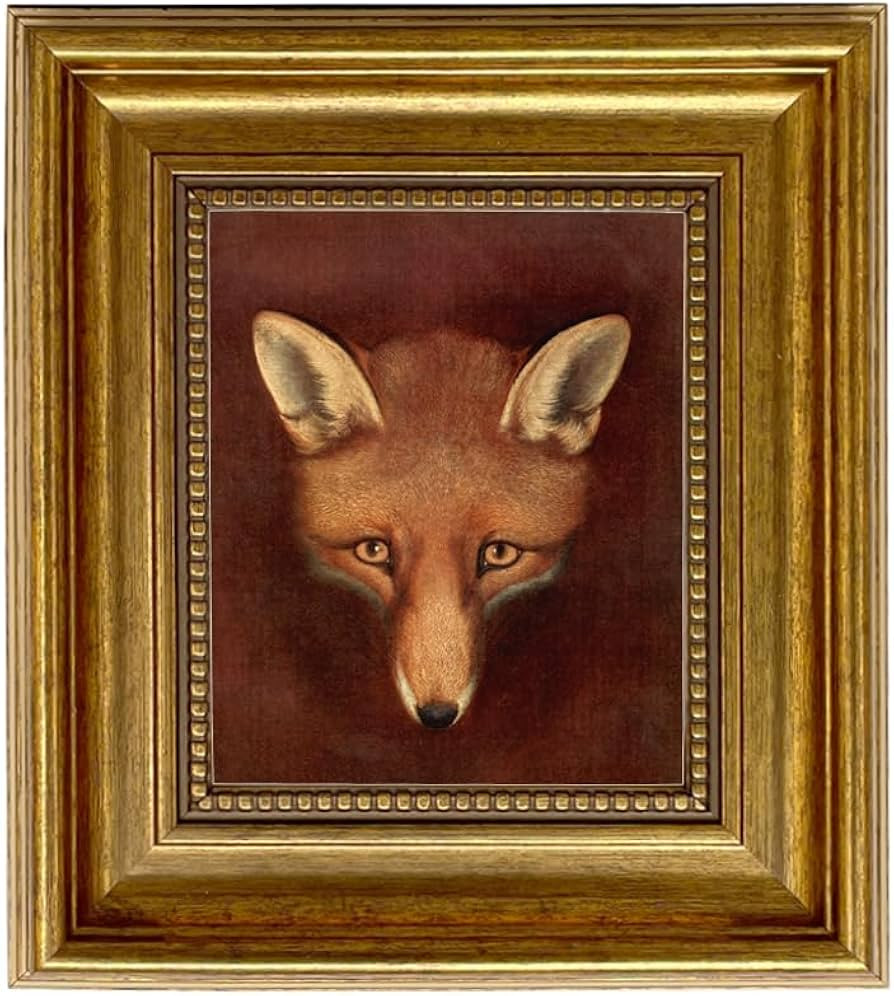 Schooner Bay Co. – Philip Reinagle Renard the Fox 5 x 6” Framed Oil Painting Print on Canvas ... | Amazon (US)