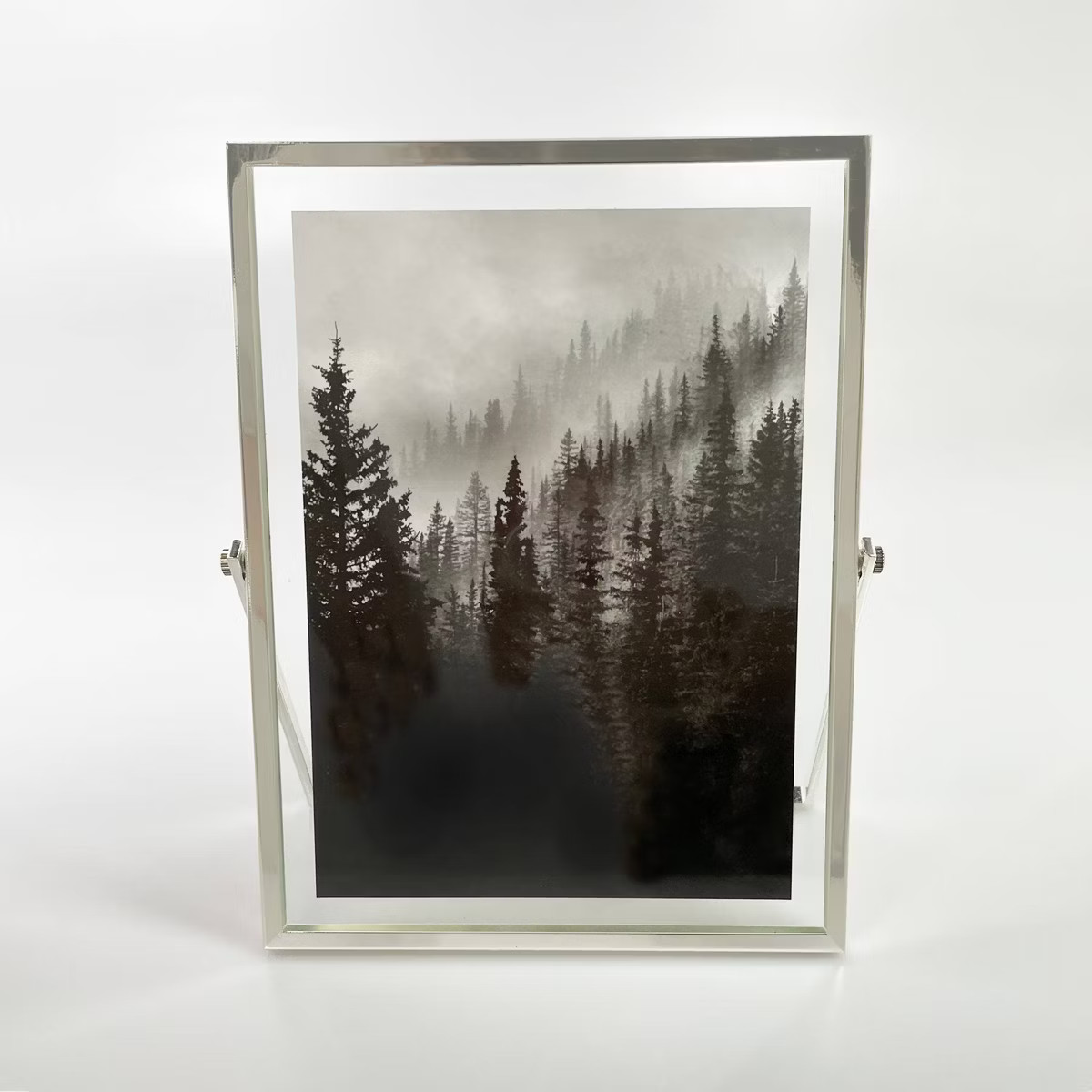 5" x 7" Addison Frame Silver - Threshold™: Sleek Metal, Glass, Easel Back, Tabletop Display | Target