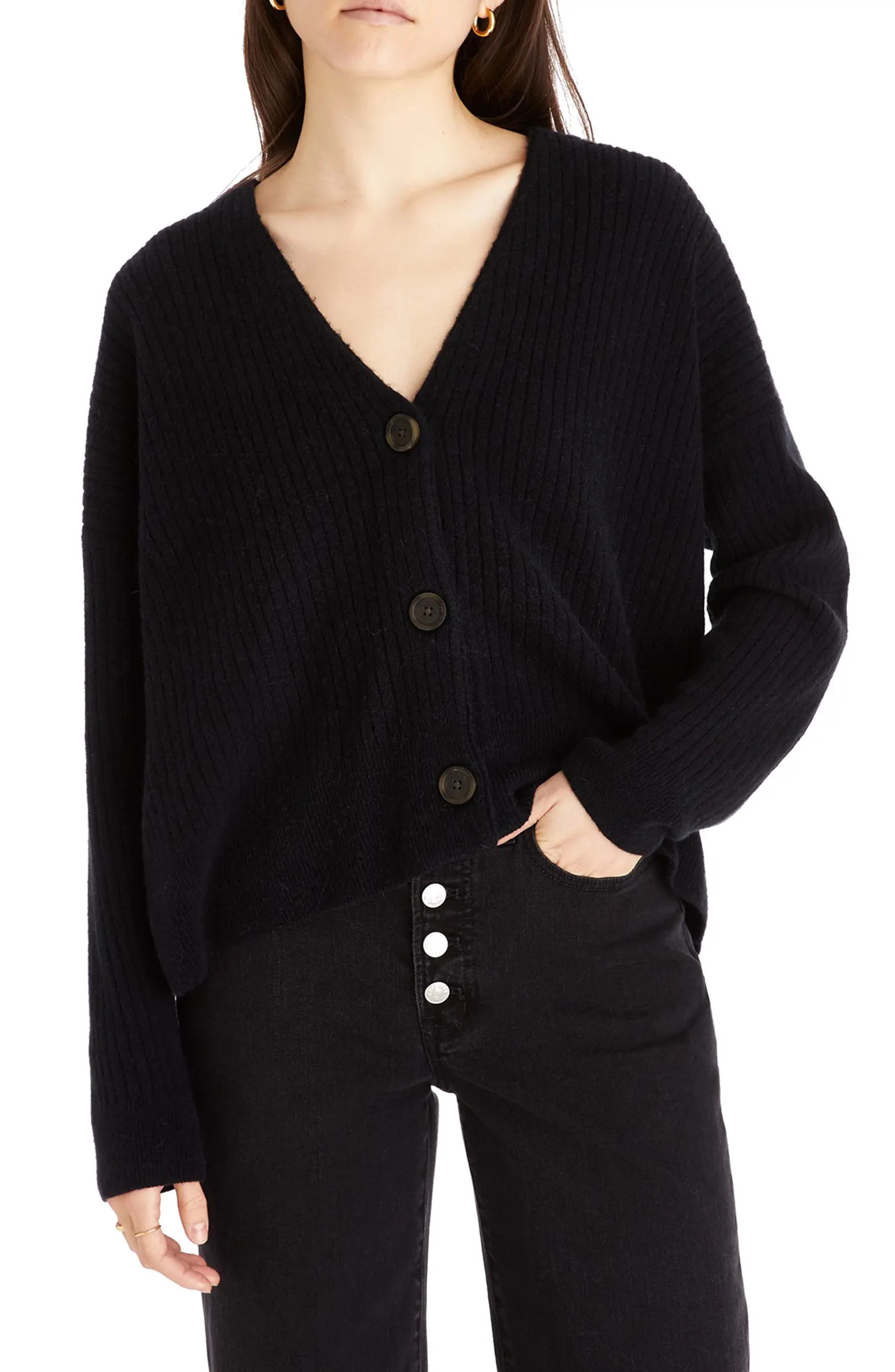 Cameron Ribbed Crop Cardigan | Nordstrom