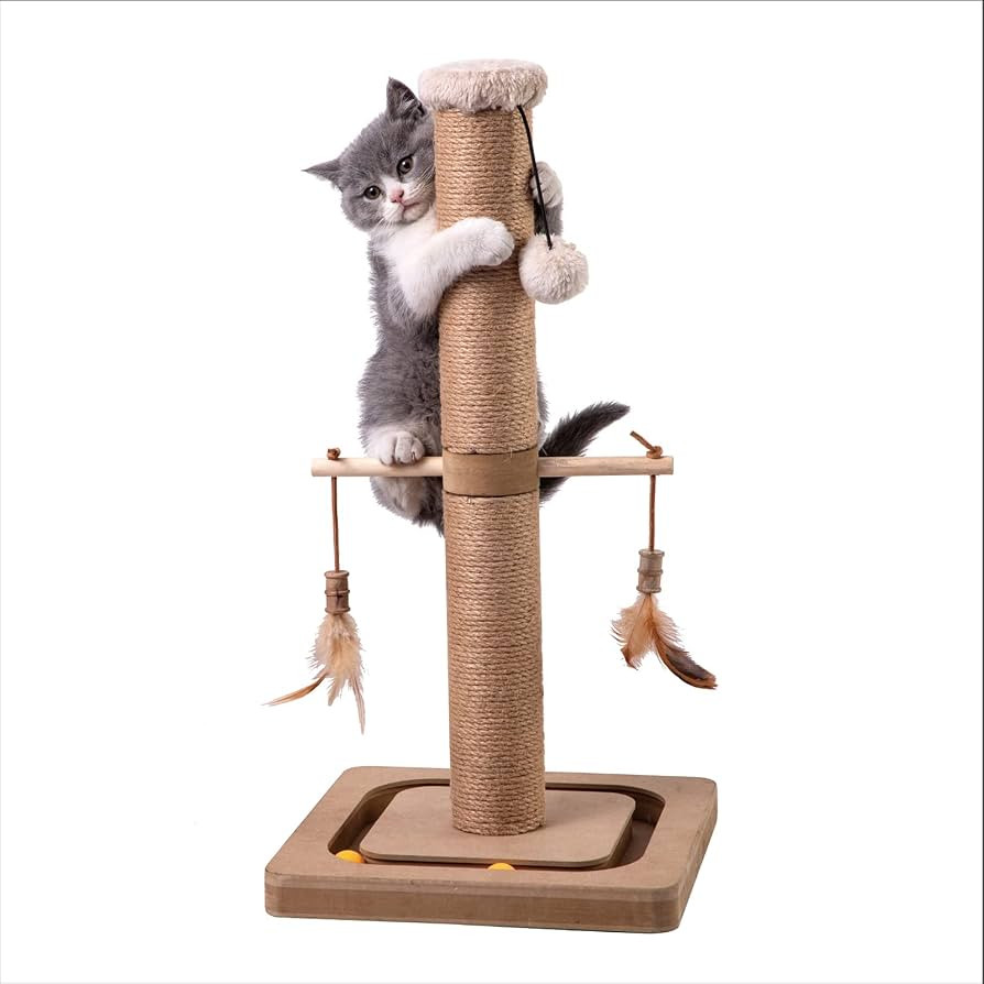 Generic MECOOL Cat Scratching Post Tall Kitten Posts Tree Premium Scratcher Natural Jute Ropes Tr... | Amazon (US)