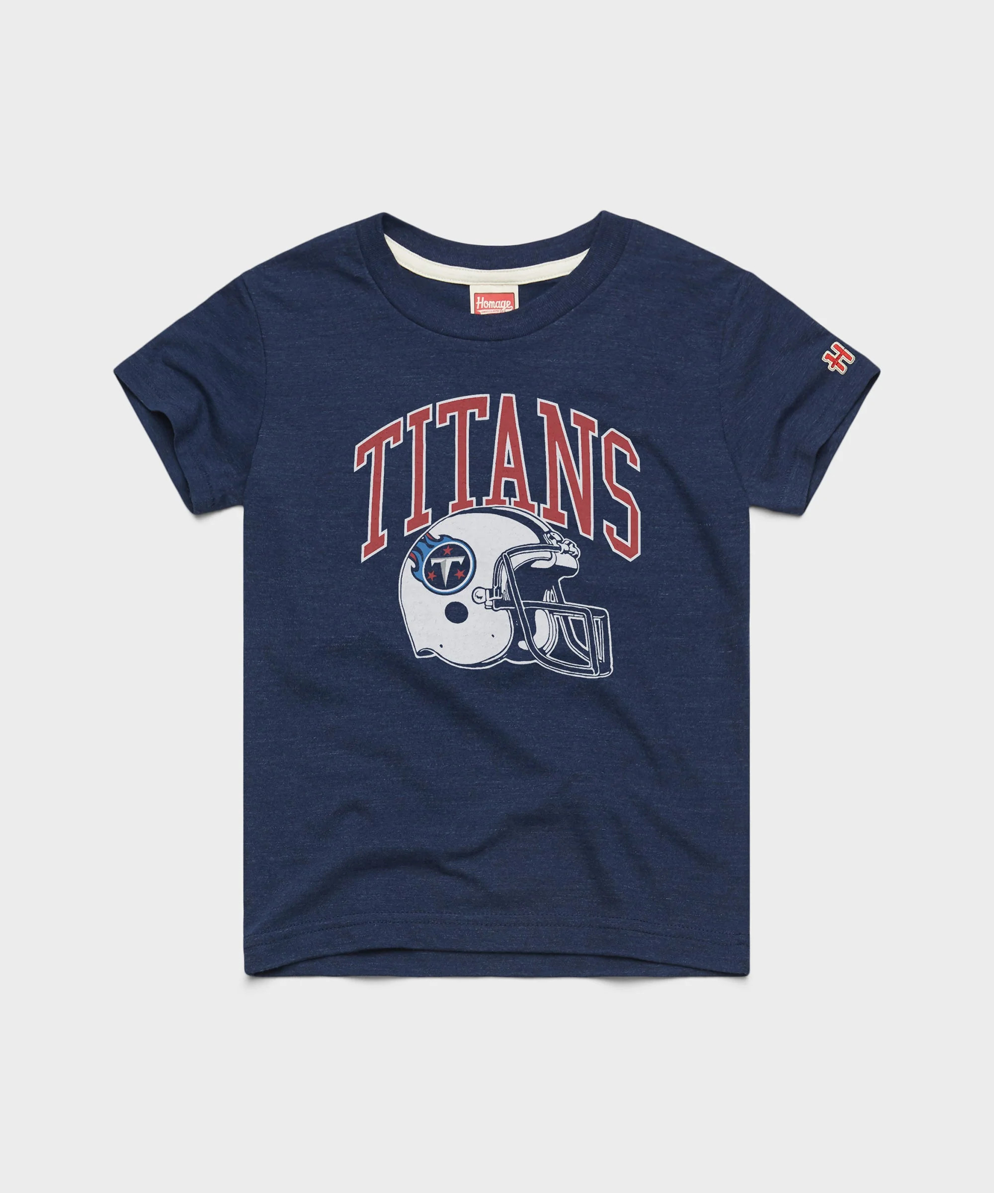 Youth Tennessee Titans Helmet | Kids Retro NFL T-Shirt | Homage