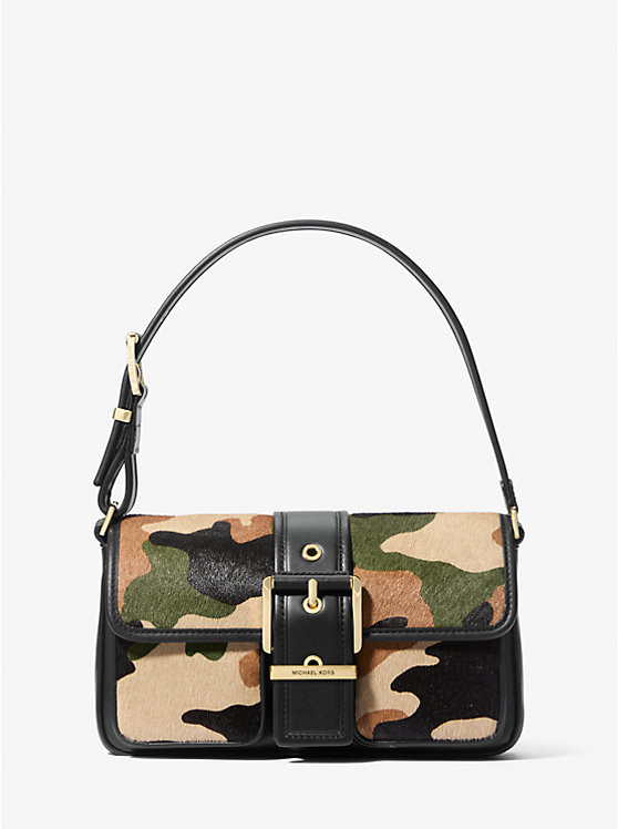 Colby Medium Camouflage Print Calf Hair Shoulder Bag | Michael Kors US