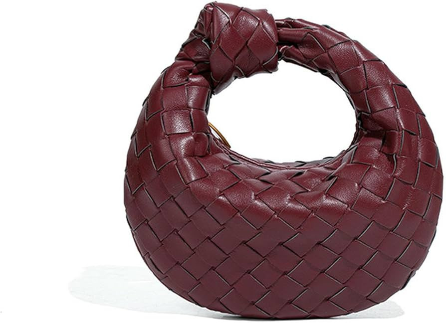 Women's Bags Bag Mini Handbag Woven Croissant Knotted Dumpling Convenient Lipstick Bag-red | Amazon (DE)