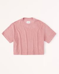 Women's Towel Terry Crew Tee | Women's | Abercrombie.com | Abercrombie & Fitch (US)