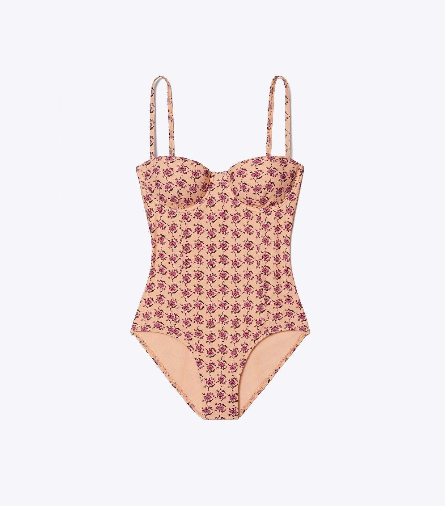 Printed Underwire One-Piece Swimsuit: Women's Designer One Pieces | Tory Burch | Tory Burch (US)